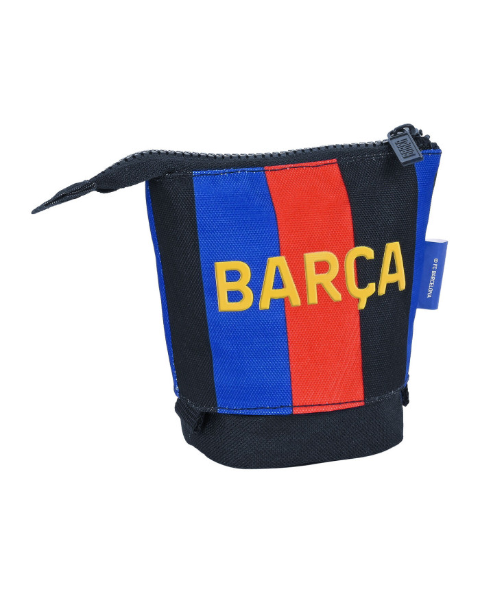 Pencil Holder Case F.C. Barcelona Maroon Navy Blue (8 x 19 x 6 cm)