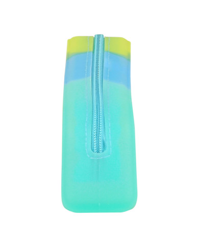 School Case Safta Blue Green Yellow (18.5 x 7.5 x 5.5 cm)