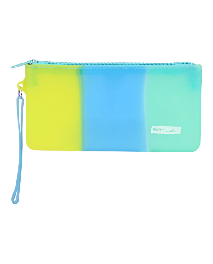 School Case Safta Blue Green Yellow (21 x 10.5 x 2 cm)