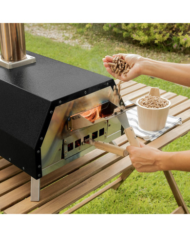 Pellet Pizza Oven with Accessories Pizzahven InnovaGoods