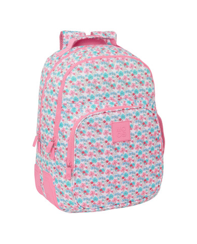 School Bag Moos Flores Multicolour 32 x 42 x 15 cm