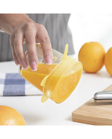 Set of 10 Reusable and Adjustable Kitchen Lids Lilyd InnovaGoods
