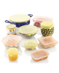 Set of 10 Reusable and Adjustable Kitchen Lids Lilyd InnovaGoods