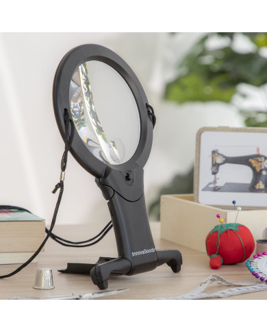 Hands-Free Magnifying Glass with LED light Zooled InnovaGoods