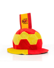 Football Hat with Spanish Flag Embellishment