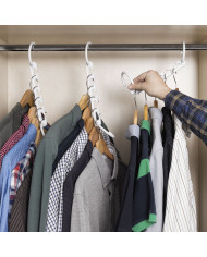 Hanger Organiser for 40 Items Plusrobe InnovaGoods 24 Pieces