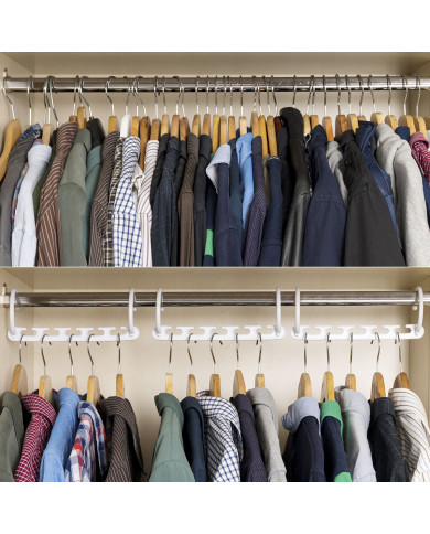 Hanger Organiser for 40 Items Plusrobe InnovaGoods 24 Pieces