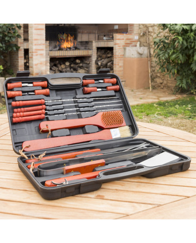 Barbecue Case Barbecase InnovaGoods 18 Pieces