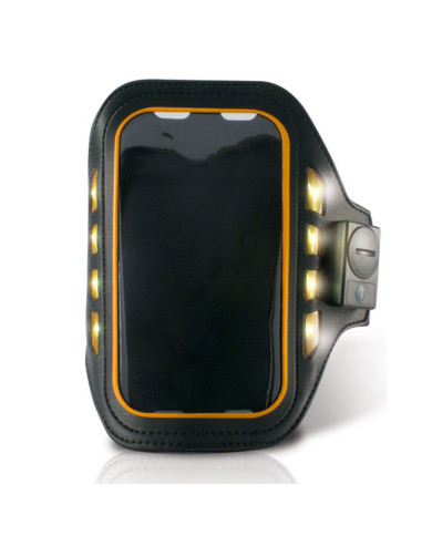 Sports Bracelet with LED KSIX 4" Black Neoprene