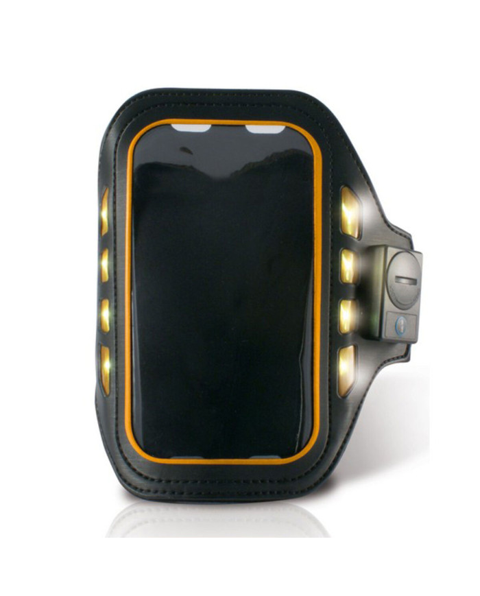 Sports Bracelet with LED KSIX 4" Black Neoprene