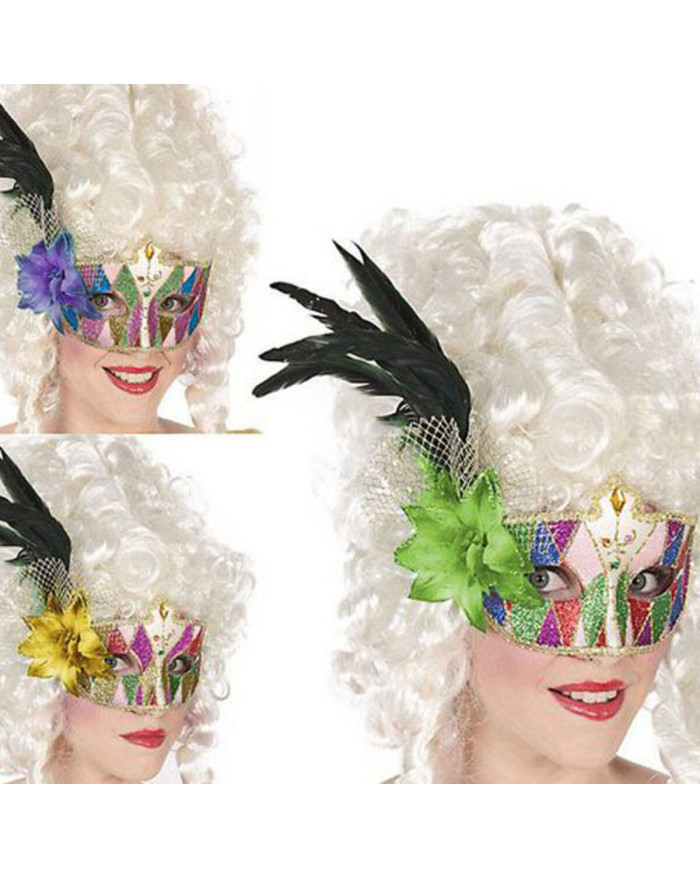 Feather Eye Mask Multicolour