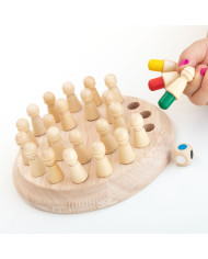 Wooden Memory Chess Taeda InnovaGoods 26 Pieces