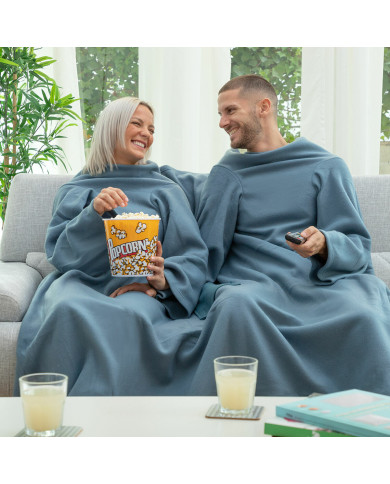Double Sleeved Blanket with Central Pocket Doublanket InnovaGoods