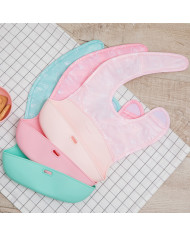 Bib Foldable Easy Light pink