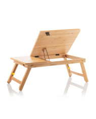 Bamboo Folding Side Table Lapwood InnovaGoods