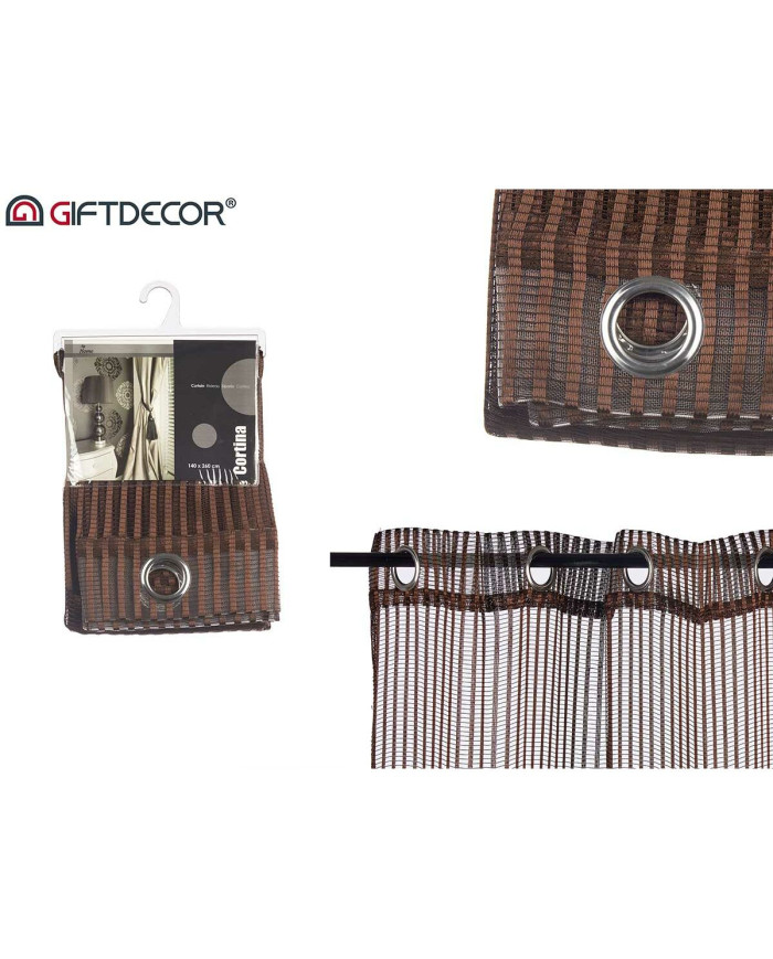 Curtains Gift Decor Brown 1 x 260 x 140 cm 26 x 36 x 2 cm