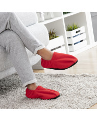 Microwavable Heated Slippers InnovaGoods Red