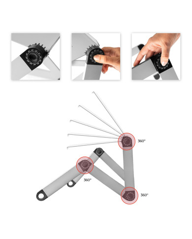 Adjustable Multi-position Laptop Table Omnible InnovaGoods