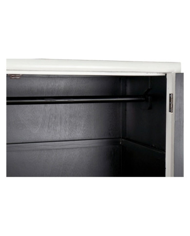 Cupboard DKD Home Decor White Golden Metal Poplar 120 x 50 x 175 cm