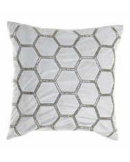 Cushion DKD Home Decor Velvet Geometric (45 x 45 cm)