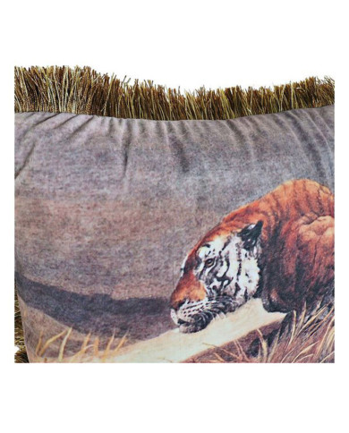 Cushion DKD Home Decor Aluminium Colonial Jungle (2 Units) (2 Pieces)