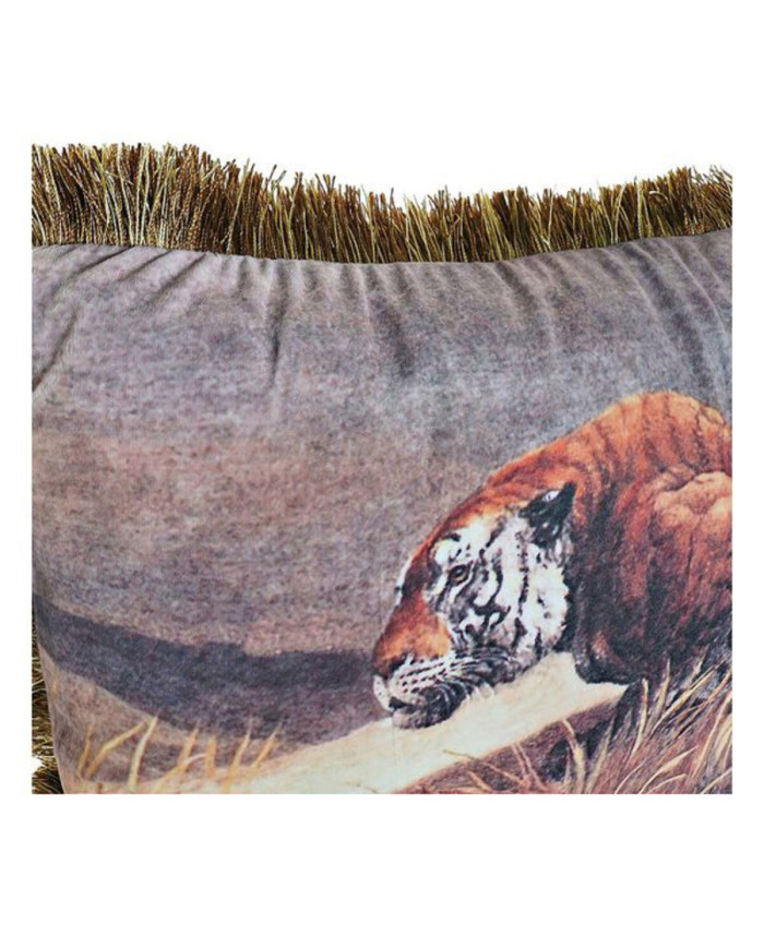 Cushion DKD Home Decor Aluminium Colonial Jungle (2 Units) (2 Pieces)