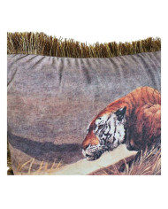 Cushion DKD Home Decor Aluminium Colonial Jungle (2 Units) (2 Pieces)