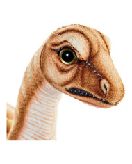 Fluffy toy DKD Home Decor Brown Aluminium Children's Dinosaur