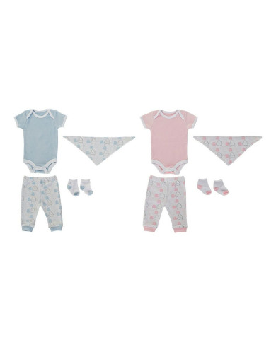 Gift Set for Babies DKD Home Decor BE-180261 Blue White Pink (2 Units)