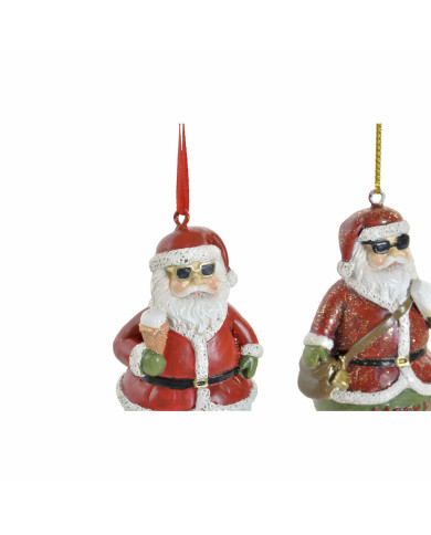 Hanging decoration DKD Home Decor Christmas Resin (2 pcs) (4.5 x 3 x 7 cm)