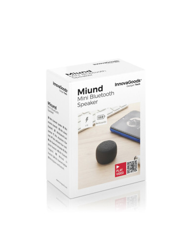 Rechargeable Portable Wireless Mini Speaker Miund InnovaGoods