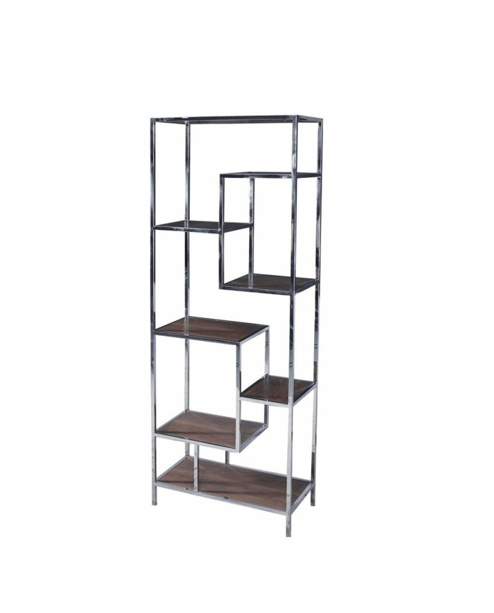 Shelves DKD Home Decor Silver Steel MDF Wood (80 x 40 x 200 cm)