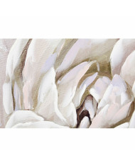 Canvas DKD Home Decor Canvas MDF Wood 80 x 3 x 80 cm Flower