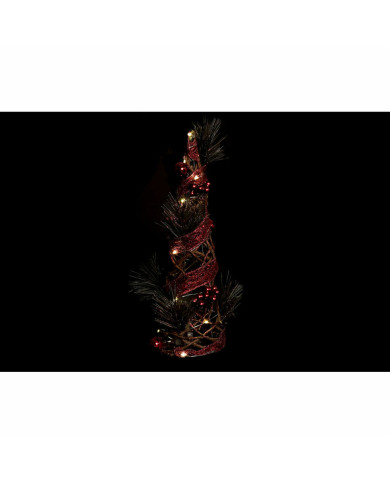 Christmas Tree DKD Home Decor Red Green Golden 16 x 16 x 41 cm Plastic (2 Units)