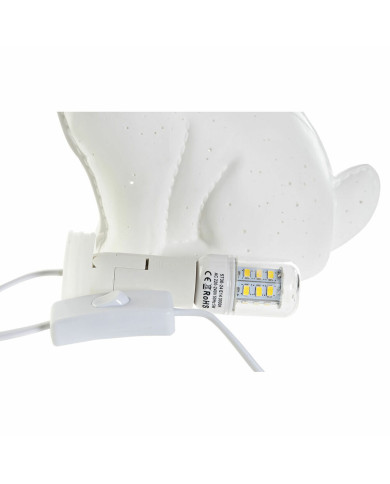Desk lamp DKD Home Decor 25 x 10 x 19 cm Porcelain White 220 V 25 W