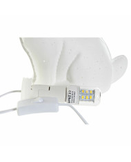 Desk lamp DKD Home Decor 25 x 10 x 19 cm Porcelain White 220 V 25 W