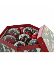 Christmas Baubles DKD Home Decor Father Christmas PVC (7 pcs) (7.5 x 7.5 x 12 cm)