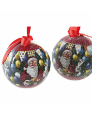 Christmas Baubles DKD Home Decor Father Christmas PVC (7 pcs) (7.5 x 7.5 x 12 cm)