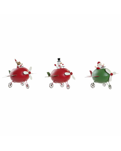 Christmas bauble DKD Home Decor Metal Reindeer (19 x 14 x 13 cm) (3 pcs)