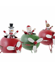 Christmas bauble DKD Home Decor Metal Reindeer (19 x 14 x 13 cm) (3 pcs)