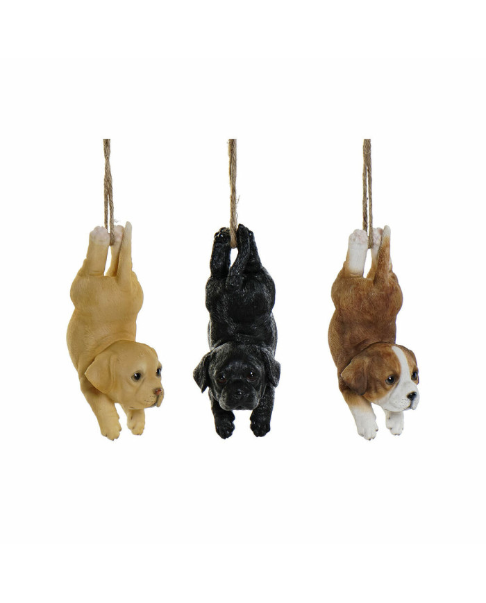 Decorative Figure DKD Home Decor Resin Dog (9 x 10.5 x 20 cm) (3 pcs)