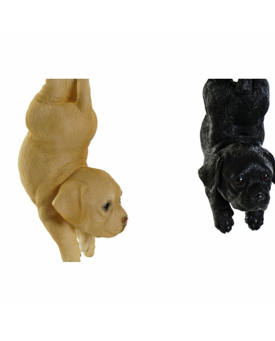 Decorative Figure DKD Home Decor Resin Dog (9 x 10.5 x 20 cm) (3 pcs)