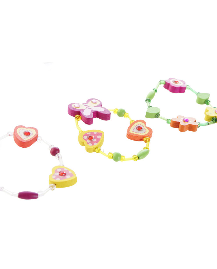 Bracelet DKD Home Decor Multicolour Flowers Children's