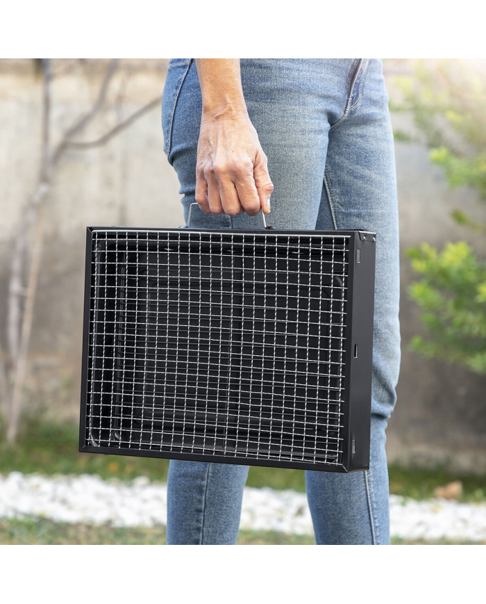 Folding Portable Barbecue for use with Charcoal BearBQ InnovaGoods