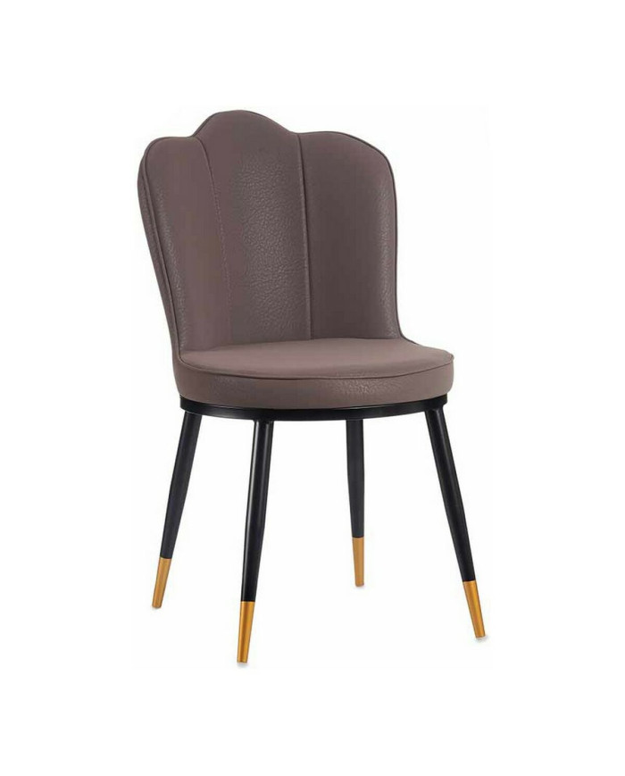 Armchair Gift Decor Black Purple Golden 53 x 88 x 67 cm Shell