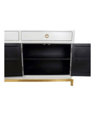 Sideboard DKD Home Decor Kamakura White Golden Metal Poplar 150 x 50 x 80 cm (150 x 50 x 80 cm)