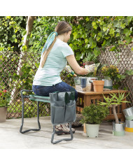 3-in-1 Folding Garden Seat with Bag for Tools Situl InnovaGoods