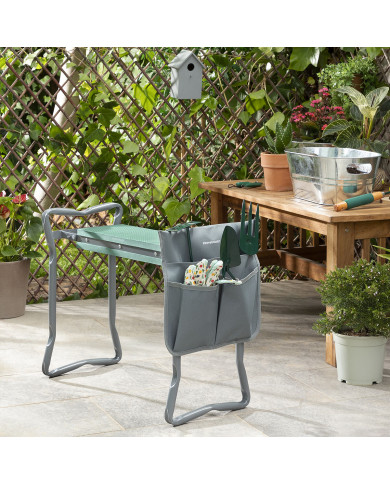 3-in-1 Folding Garden Seat with Bag for Tools Situl InnovaGoods