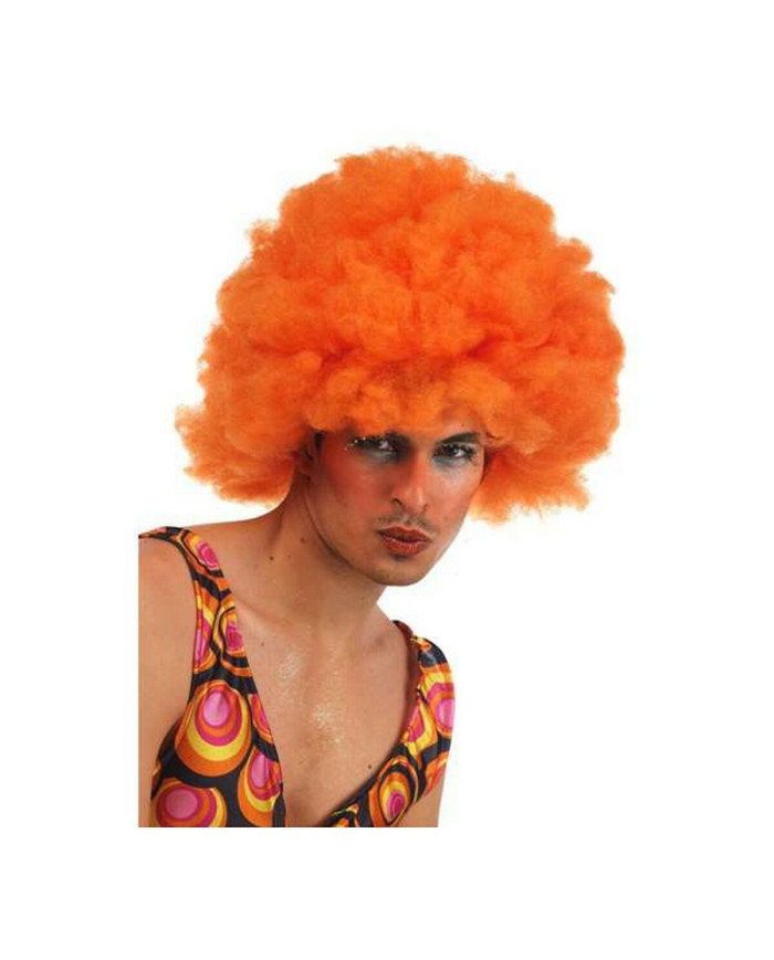 Curly Hair Wig Multicolour Orange