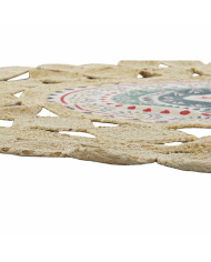 Carpet DKD Home Decor Brown Multicolour (150 x 150 x 0,75 cm)